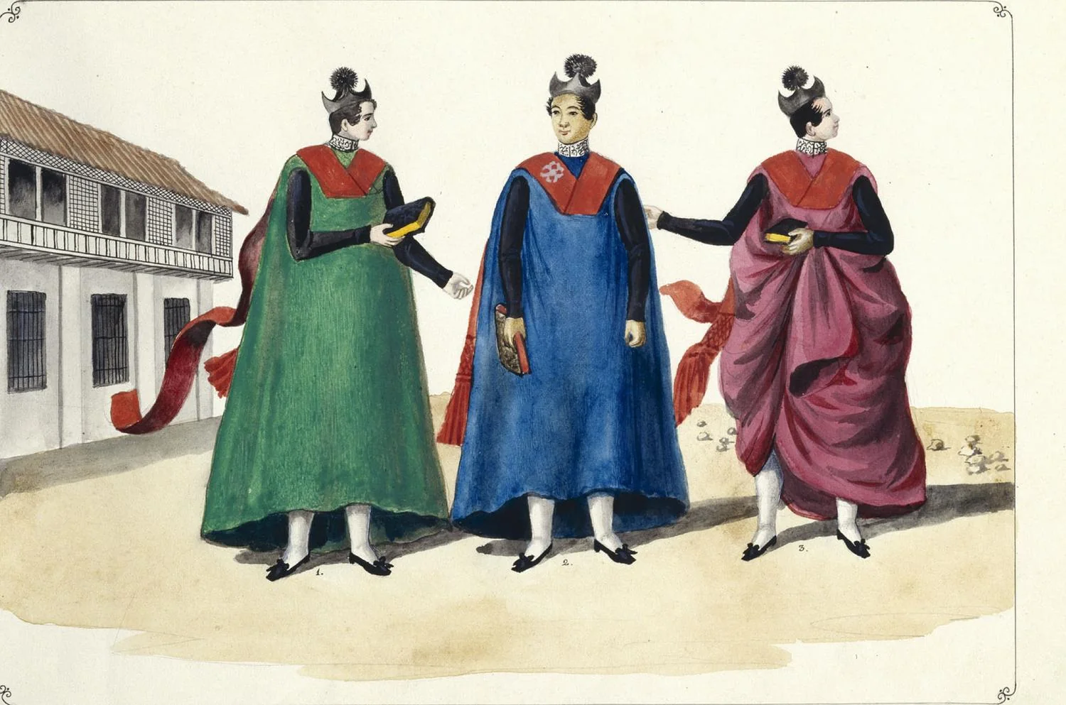 Students of Manila in their gowns